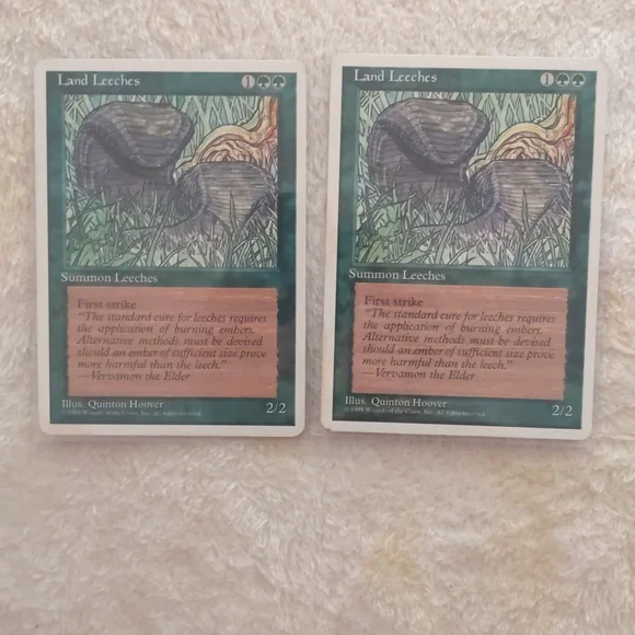 magic the gathering | Toys | Mtg Vintage Land Leeches 2pack | Poshmark